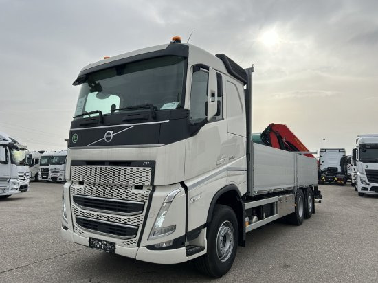 Volvo FH 500 6X2 Euro6, Retarder, Pritsche, Palfinger PK22002-EH - شاحنات مسطحة, شاحنة كرين: صور 1 Volvo FH 500 6X2 Euro6, Retarder, Pritsche, Palfinger PK22002-EH - شاحنات مسطحة, شاحنة كرين: صور 1