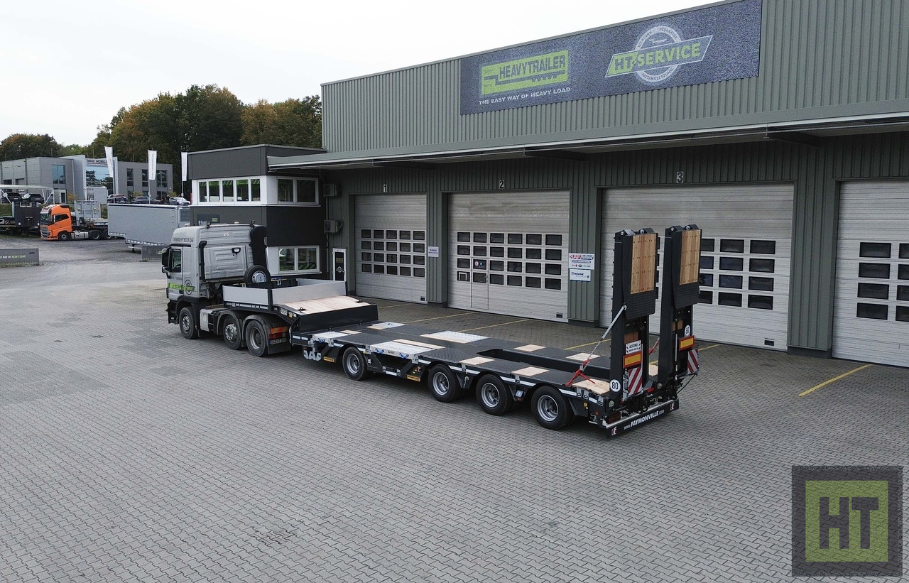 Faymonville 4-(1+3)-Achs-Tele-Semi-Radmulden-Rampen zg - عربة مسطحة منخفضة نصف مقطورة: صور 1 Faymonville 4-(1+3)-Achs-Tele-Semi-Radmulden-Rampen zg - عربة مسطحة منخفضة نصف مقطورة: صور 1