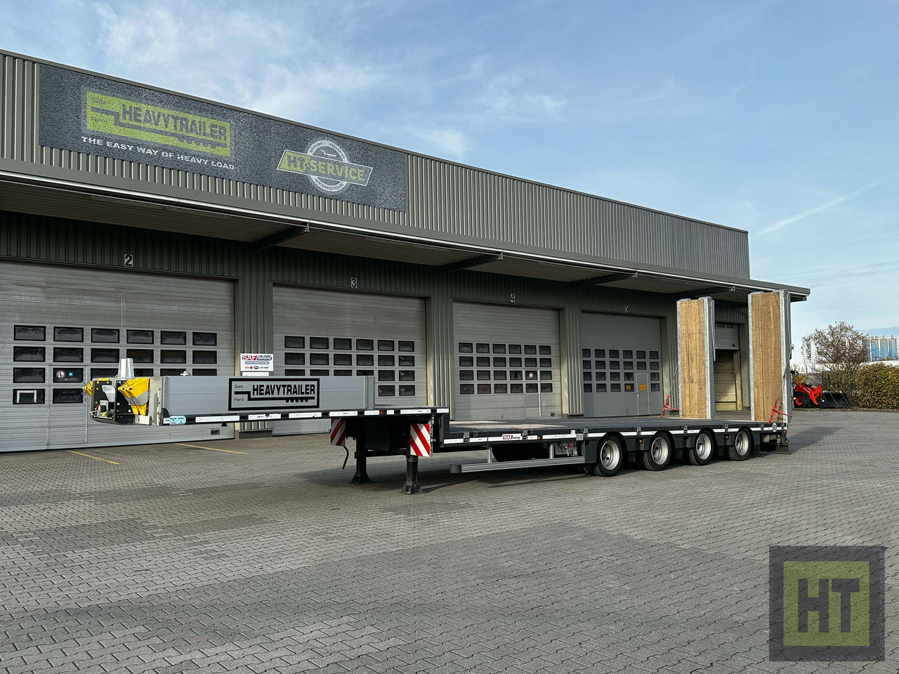 Faymonville MAX Trailer 4-Achs-Mega-Tele-Semi mit Rampen - عربة مسطحة منخفضة نصف مقطورة: صور 4 Faymonville MAX Trailer 4-Achs-Mega-Tele-Semi mit Rampen - عربة مسطحة منخفضة نصف مقطورة: صور 4