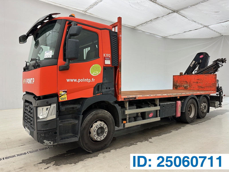Renault C 430 - 6x2 - شاحنات مسطحة, شاحنة كرين: صور 1 Renault C 430 - 6x2 - شاحنات مسطحة, شاحنة كرين: صور 1