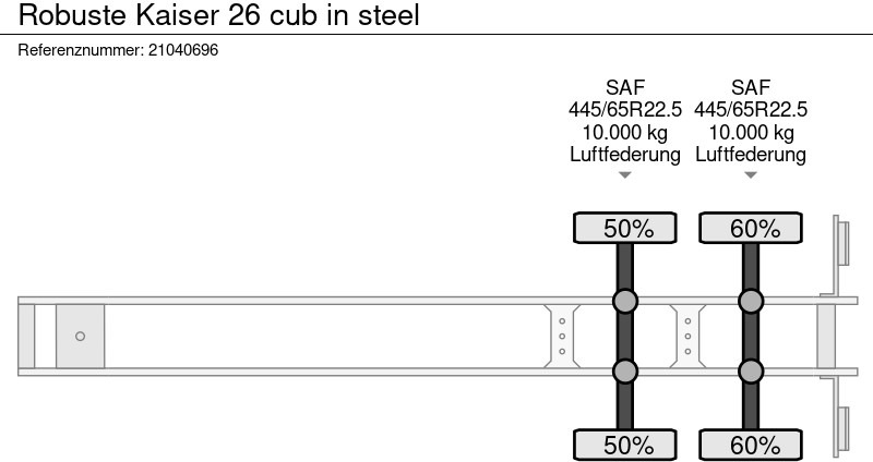 قلابة نصف مقطورة Robuste Kaiser 26 cub in steel: صور 10
