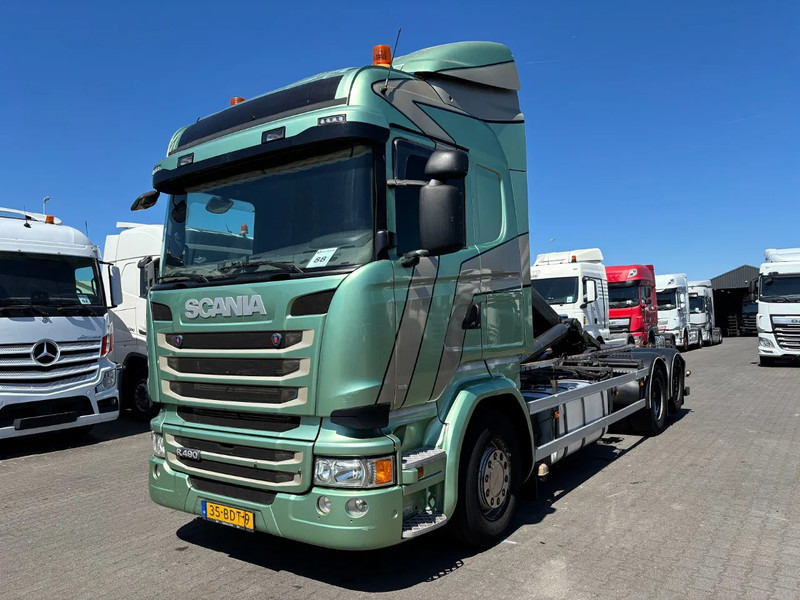 Scania R490 6x2 Euro 6 Retarder VDL Hooklift - شاحنة - نظام الكابلات: صور 1 Scania R490 6x2 Euro 6 Retarder VDL Hooklift - شاحنة - نظام الكابلات: صور 1