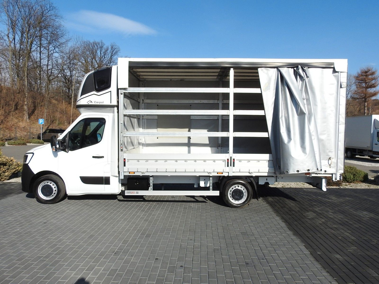 جديد الشاحنات الصغيرة ستائر Renault MASTER  PRITSCHE PLANE 10 PALETTEN WEBASTO: صور 8