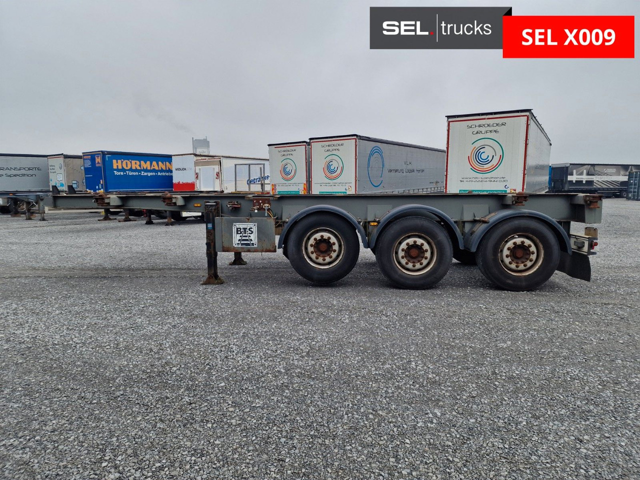 شاحنات الحاويات / جسم علوي قابل للتغيير نصف مقطورة Krone SDC 24 Containerchassie: صور 25