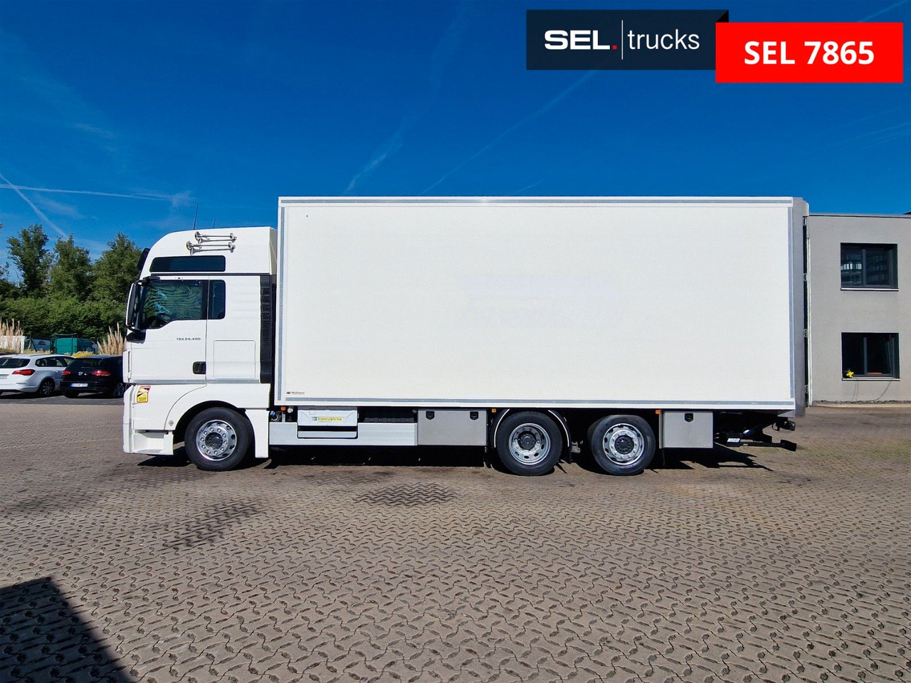 بصندوق مغلق شاحنة MAN TGX 24.400 6X2-2 LL-U / Intarder / Ldbw / Konvek: صور 8