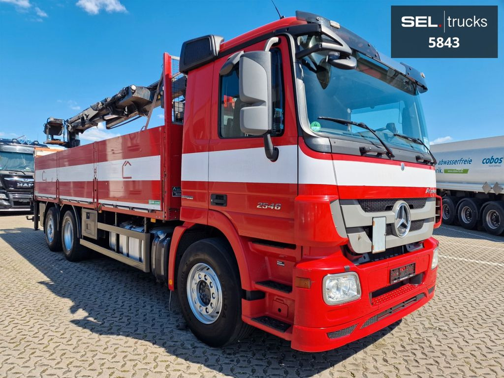 Mercedes-Benz Actros 2546 / HIAB 166K / ADC 4,1t / Lenkachse - شاحنة كرين, شاحنات مسطحة: صور 3 Mercedes-Benz Actros 2546 / HIAB 166K / ADC 4,1t / Lenkachse - شاحنة كرين, شاحنات مسطحة: صور 3