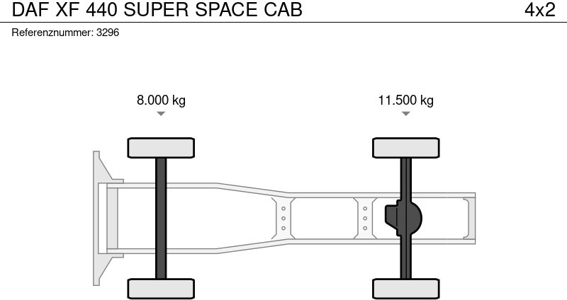 شاحنة جرار DAF XF 440 SUPER SPACE CAB: صور 18