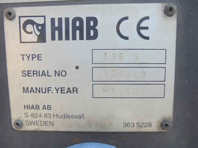 Hiab 135/3 - ذراع الرافعة: صور 4 Hiab 135/3 - ذراع الرافعة: صور 4