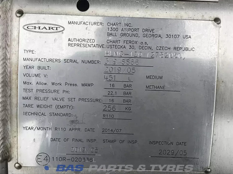 Scania LNG tank Scania 406 Liter 1776103 - خزان وقود - شاحنة: صور 5 Scania LNG tank Scania 406 Liter 1776103 - خزان وقود - شاحنة: صور 5