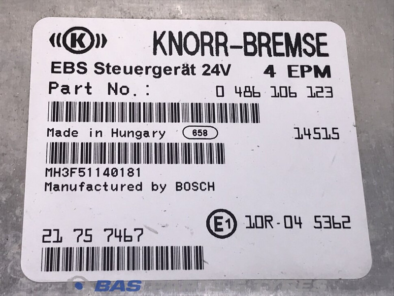 Volvo Regeleenheid EBS Volvo 21377527 - كتلة التحكم - شاحنة: صور 2 Volvo Regeleenheid EBS Volvo 21377527 - كتلة التحكم - شاحنة: صور 2