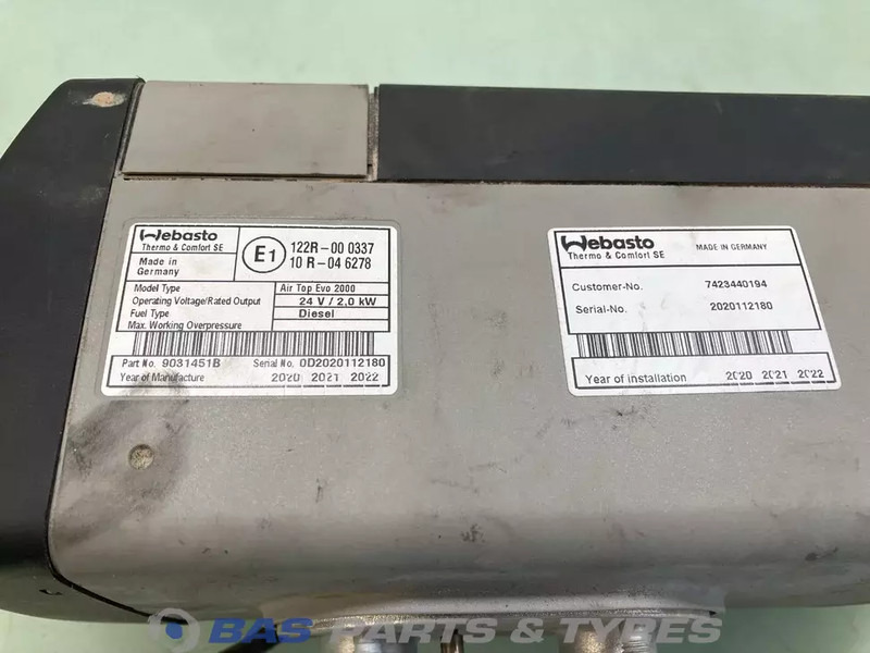 Webasto AirTop Evo 2000 Standkachel 7484544810 - التدفئة / التهوية - شاحنة: صور 3 Webasto AirTop Evo 2000 Standkachel 7484544810 - التدفئة / التهوية - شاحنة: صور 3