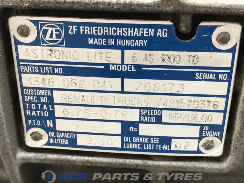 ZF D-Serie Renault 6AS1000 TO Ecotronic mid Versnellingsbak ATO1056 - علبة التروس - شاحنة: صور 5 ZF D-Serie Renault 6AS1000 TO Ecotronic mid Versnellingsbak ATO1056 - علبة التروس - شاحنة: صور 5