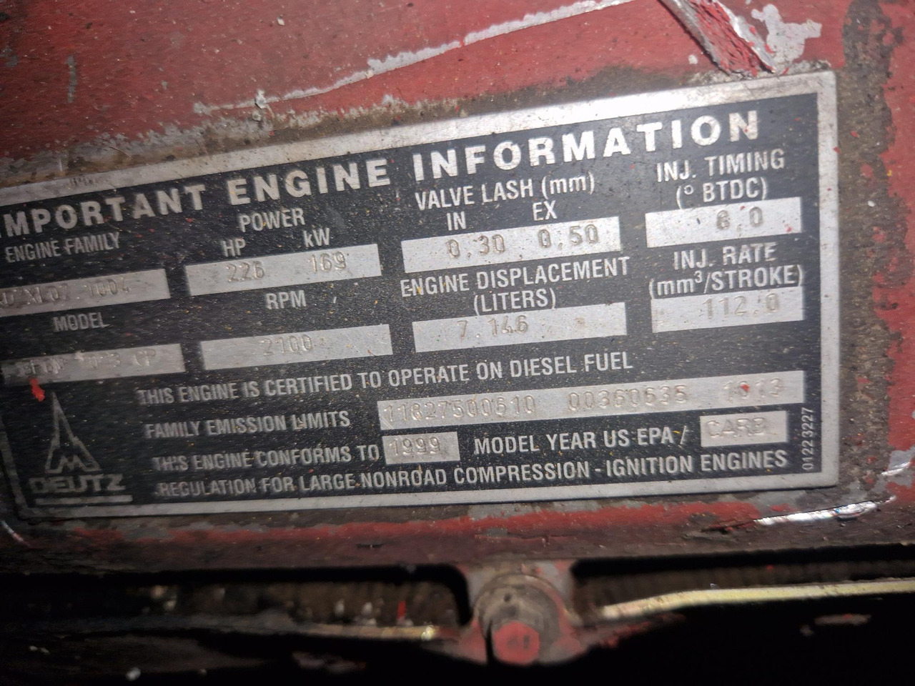 DEUTZ BF6M1013CP - المحرك - آلات البناء: صور 2 DEUTZ BF6M1013CP - المحرك - آلات البناء: صور 2