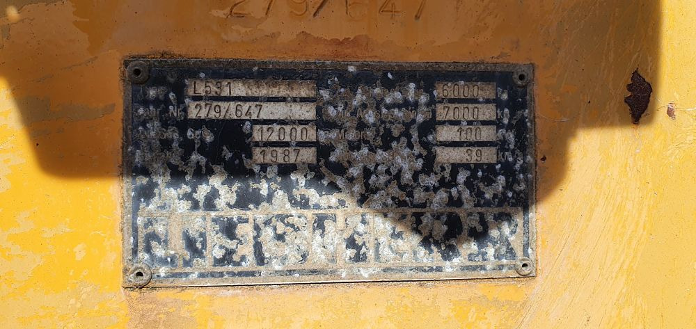 LIEBHERR L531 N/S: 279/647 - اللودر بعجل: صور 4 LIEBHERR L531 N/S: 279/647 - اللودر بعجل: صور 4
