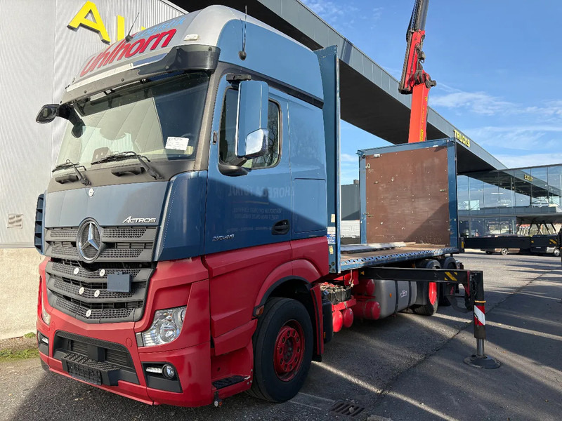 Mercedes-Benz Actros 2548 6X2 + Aanhanger*Palfinger crane*Cruise control*Airco* - شاحنة ستارة, شاحنة كرين: صور 1 Mercedes-Benz Actros 2548 6X2 + Aanhanger*Palfinger crane*Cruise control*Airco* - شاحنة ستارة, شاحنة كرين: صور 1