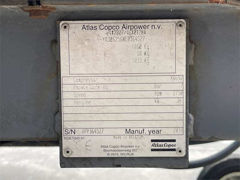 Atlas-Copco XAS 97 DD - N - ضاغط الهواء: صور 5 Atlas-Copco XAS 97 DD - N - ضاغط الهواء: صور 5