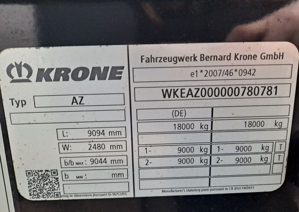Krone Przyczepa BDF Krone - شاحنات الحاويات / جسم علوي قابل للتغيير مقطورة: صور 4 Krone Przyczepa BDF Krone - شاحنات الحاويات / جسم علوي قابل للتغيير مقطورة: صور 4