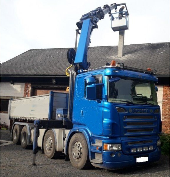 Scania 8x4 bord. R500 +23m crane - قلابات, شاحنة كرين: صور 1 Scania 8x4 bord. R500 +23m crane - قلابات, شاحنة كرين: صور 1