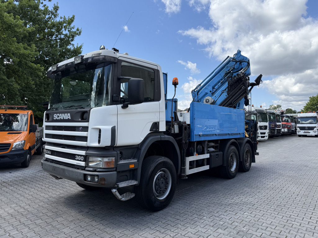 Scania P124 360 6X6 Palfinger 48000 bis 32 Meter - شاحنة كرين, شاحنات مسطحة: صور 1 Scania P124 360 6X6 Palfinger 48000 bis 32 Meter - شاحنة كرين, شاحنات مسطحة: صور 1