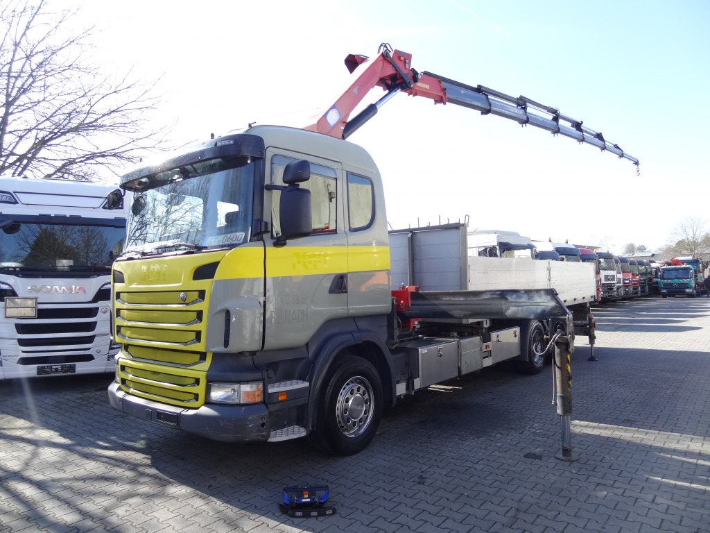 Scania R440 6X2*4 Kran HMF 3000 bis 30 Meter - شاحنة كرين, شاحنات مسطحة: صور 1 Scania R440 6X2*4 Kran HMF 3000 bis 30 Meter - شاحنة كرين, شاحنات مسطحة: صور 1