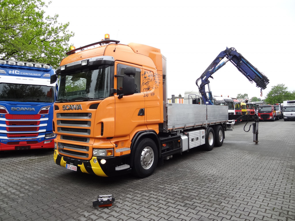 Scania R480 6X2*4 Kran Atlas 240 bis 20 Meter - شاحنات مسطحة, شاحنة كرين: صور 1 Scania R480 6X2*4 Kran Atlas 240 bis 20 Meter - شاحنات مسطحة, شاحنة كرين: صور 1