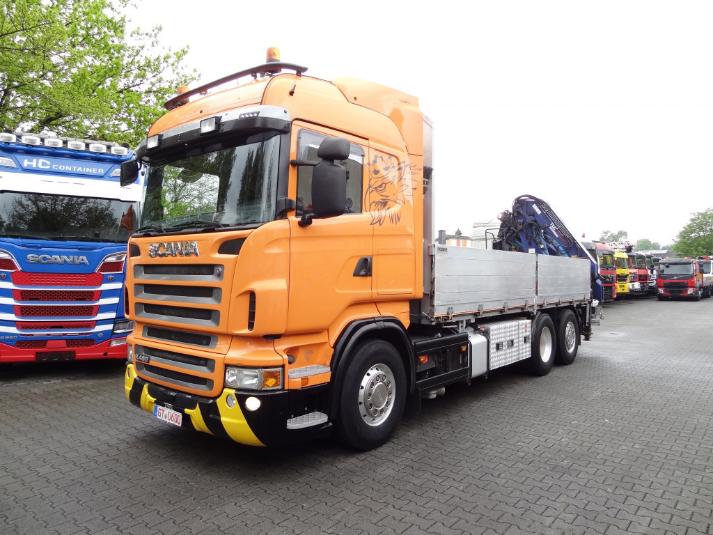 Scania R480 6X2*4 Kran Atlas 240 bis 20 Meter - شاحنات مسطحة, شاحنة كرين: صور 1 Scania R480 6X2*4 Kran Atlas 240 bis 20 Meter - شاحنات مسطحة, شاحنة كرين: صور 1
