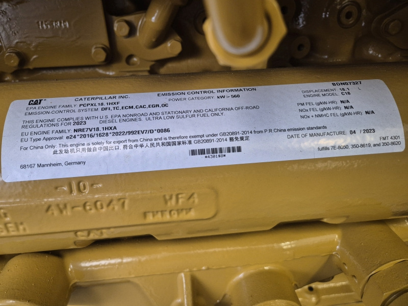 Caterpillar C18 INDUSTRIAL BDN T4i (ENGINE NEW) Arr: 515-0718 - المحرك - معدات صناعية: صور 2 Caterpillar C18 INDUSTRIAL BDN T4i (ENGINE NEW) Arr: 515-0718 - المحرك - معدات صناعية: صور 2
