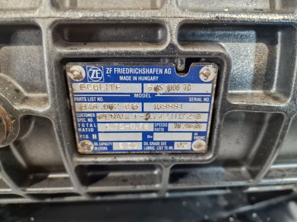 علبة التروس ZF 6AS1000TO Renault Spec Gearbox: صور 10
