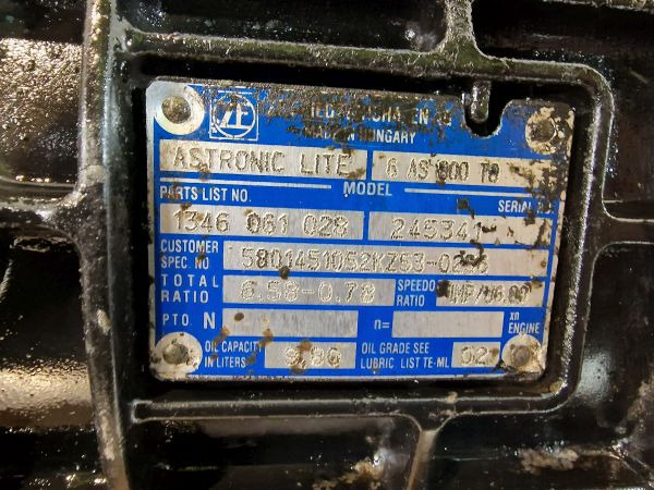 ZF Ecolite 6AS800TO Iveco Spec Gearbox - علبة التروس: صور 2 ZF Ecolite 6AS800TO Iveco Spec Gearbox - علبة التروس: صور 2