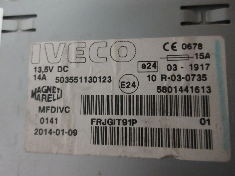 Iveco 503551130123 MP3 MODULEN IVECO S WAY MODEL 2023 - النظام الكهربائي - شاحنة: صور 5 Iveco 503551130123 MP3 MODULEN IVECO S WAY MODEL 2023 - النظام الكهربائي - شاحنة: صور 5