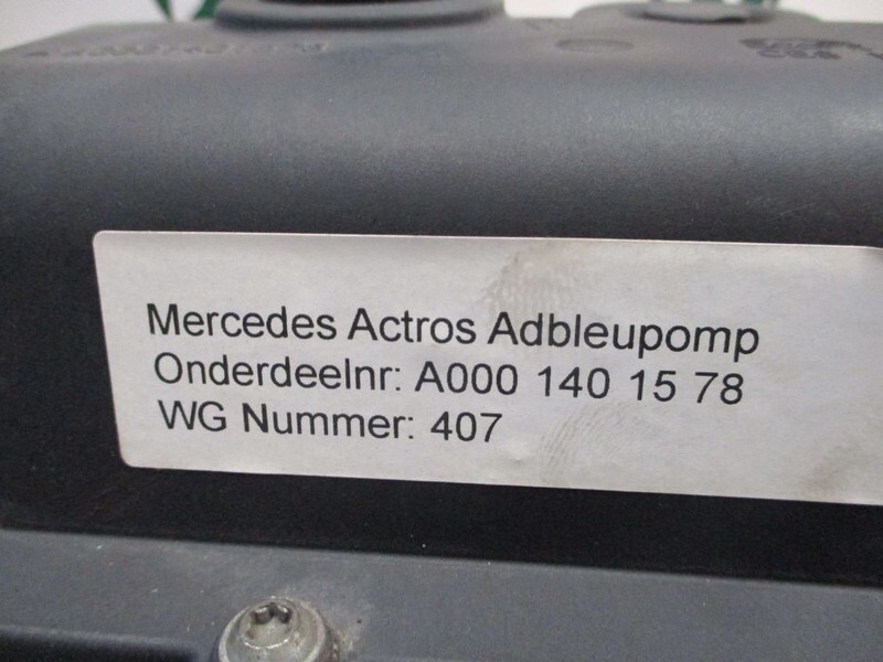 Mercedes-Benz A 000 140 15 78 AD BLUE POMP - مضخات الوقود - شاحنة: صور 2 Mercedes-Benz A 000 140 15 78 AD BLUE POMP - مضخات الوقود - شاحنة: صور 2
