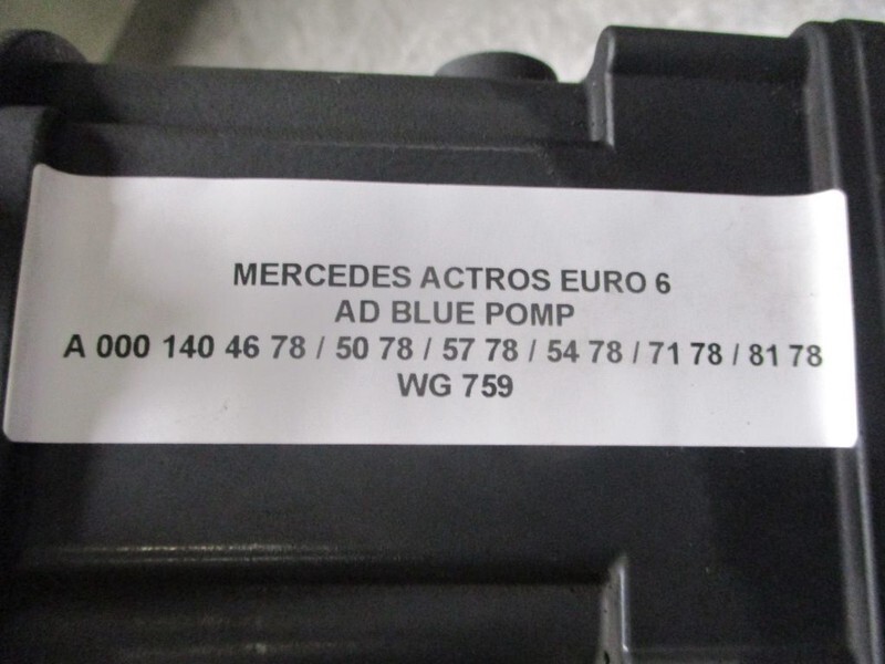 Mercedes-Benz A 000 140 46 78/A 000 140 50 78/A 000 140 57 78 AD BLUE POMP - مضخات الوقود - شاحنة: صور 2 Mercedes-Benz A 000 140 46 78/A 000 140 50 78/A 000 140 57 78 AD BLUE POMP - مضخات الوقود - شاحنة: صور 2