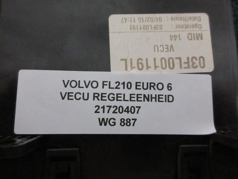 Volvo FL210 21720407 VECU REGELEENHEID EURO 6 - النظام الكهربائي - شاحنة: صور 2 Volvo FL210 21720407 VECU REGELEENHEID EURO 6 - النظام الكهربائي - شاحنة: صور 2