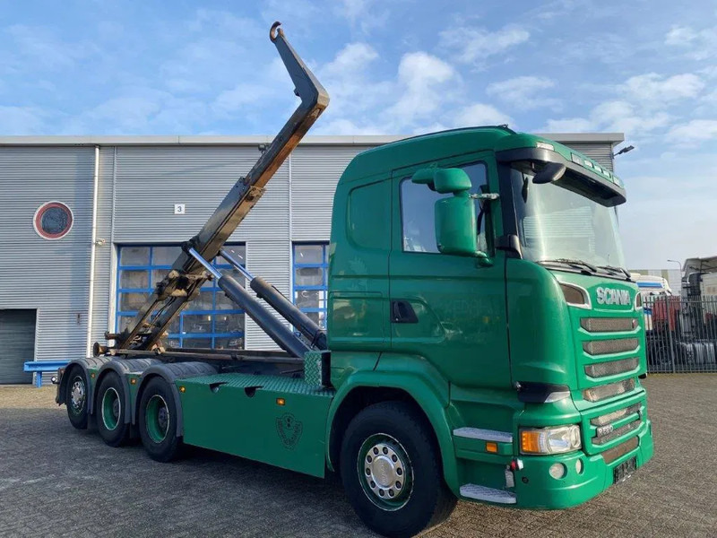 Scania R520 V8 / 8X4 / BIG AXLE / AJK HOOKLIFT 30TON / LIFT+LENKACHSE / NAVI / LEATHER / FULL-AIR / AUTOMATIC / EURO-6 / 2015 - شاحنة ذات الخطاف: صور 2 Scania R520 V8 / 8X4 / BIG AXLE / AJK HOOKLIFT 30TON / LIFT+LENKACHSE / NAVI / LEATHER / FULL-AIR / AUTOMATIC / EURO-6 / 2015 - شاحنة ذات الخطاف: صور 2