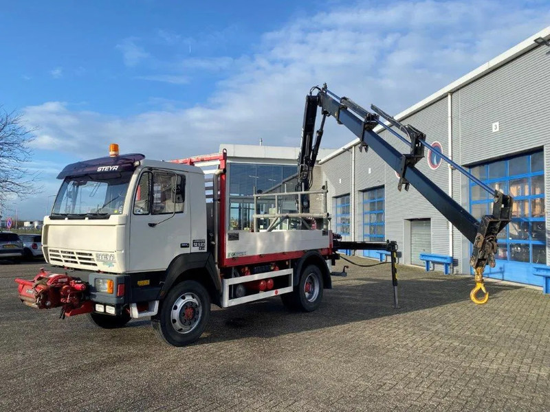 Steyr LÄRMARM 12S23 / 4X4 / CRANE HIAB 092 / WINCH / ONLY: 117406KM / TOP CONDITION / BIG AXLE / FULL STEEL+DRUM BRAKES / MANUAL / EUR - شاحنة كرين: صور 1 Steyr LÄRMARM 12S23 / 4X4 / CRANE HIAB 092 / WINCH / ONLY: 117406KM / TOP CONDITION / BIG AXLE / FULL STEEL+DRUM BRAKES / MANUAL / EUR - شاحنة كرين: صور 1