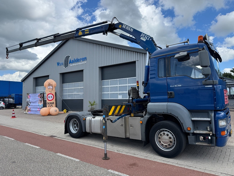 MAN TGA 18.310, Crane Pesci SE155N/4, Manual Kran, Grua, Grue, Kraan - شاحنة جرار: صور 1 MAN TGA 18.310, Crane Pesci SE155N/4, Manual Kran, Grua, Grue, Kraan - شاحنة جرار: صور 1