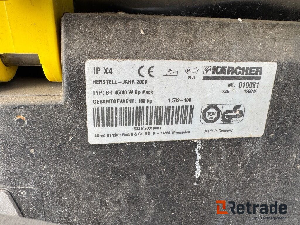 Skurmaskin Kärcher BR 45/40 W - ماكينة فرك وتجفيف: صور 5 Skurmaskin Kärcher BR 45/40 W - ماكينة فرك وتجفيف: صور 5