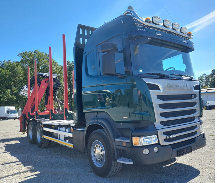 Scania R490 6x4 Euro 6 Kurzholz Palfinger AHK (2) - شاحنة قطع الأشجار, شاحنة كرين: صور 5 Scania R490 6x4 Euro 6 Kurzholz Palfinger AHK (2) - شاحنة قطع الأشجار, شاحنة كرين: صور 5