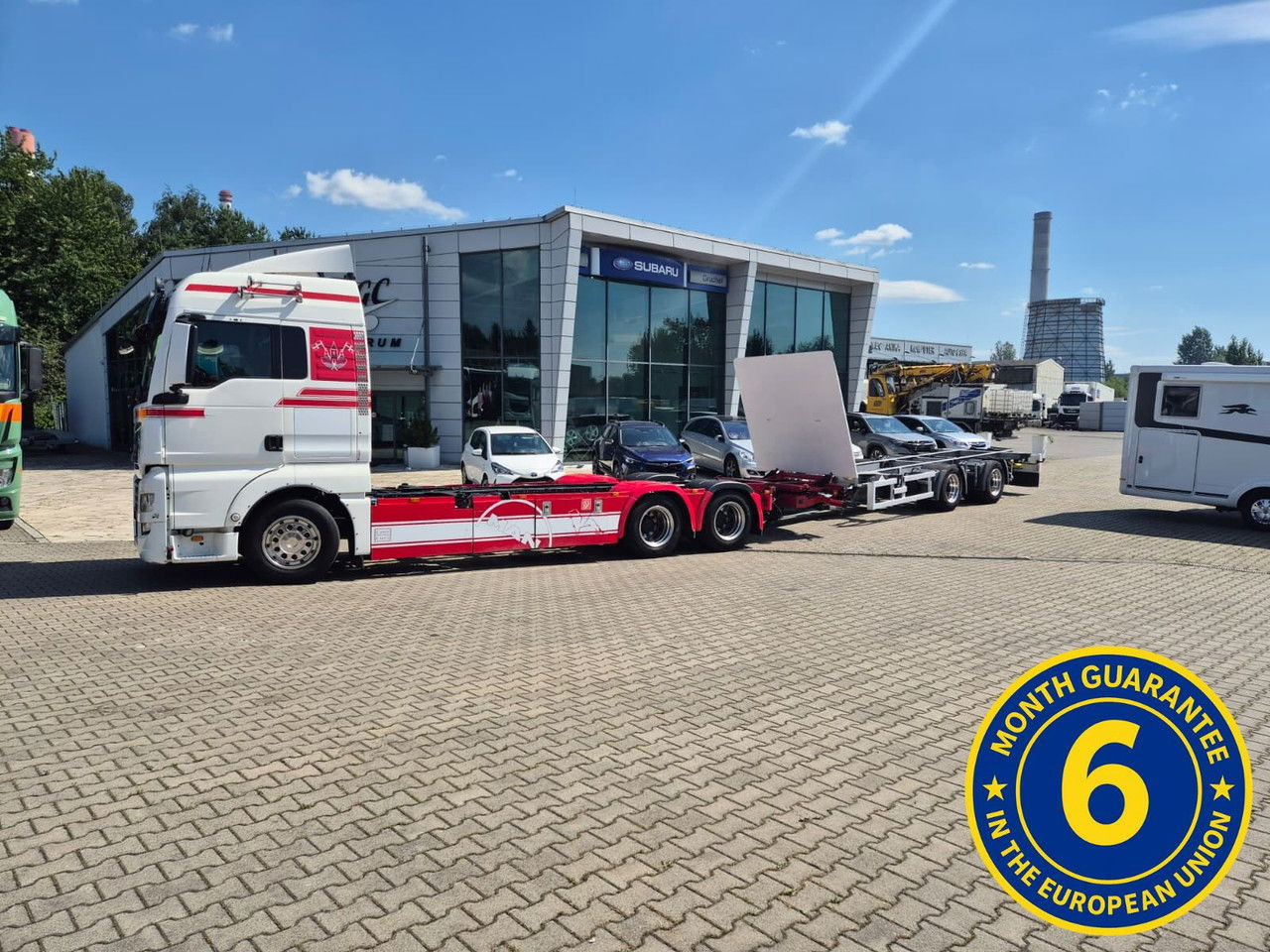 MAN TGX 28 28.420 , 6x2-2 LL + Trailer HFR KM 20 - شاحنات الحاويات / جسم علوي قابل للتغيير شاحنة: صور 1 MAN TGX 28 28.420 , 6x2-2 LL + Trailer HFR KM 20 - شاحنات الحاويات / جسم علوي قابل للتغيير شاحنة: صور 1