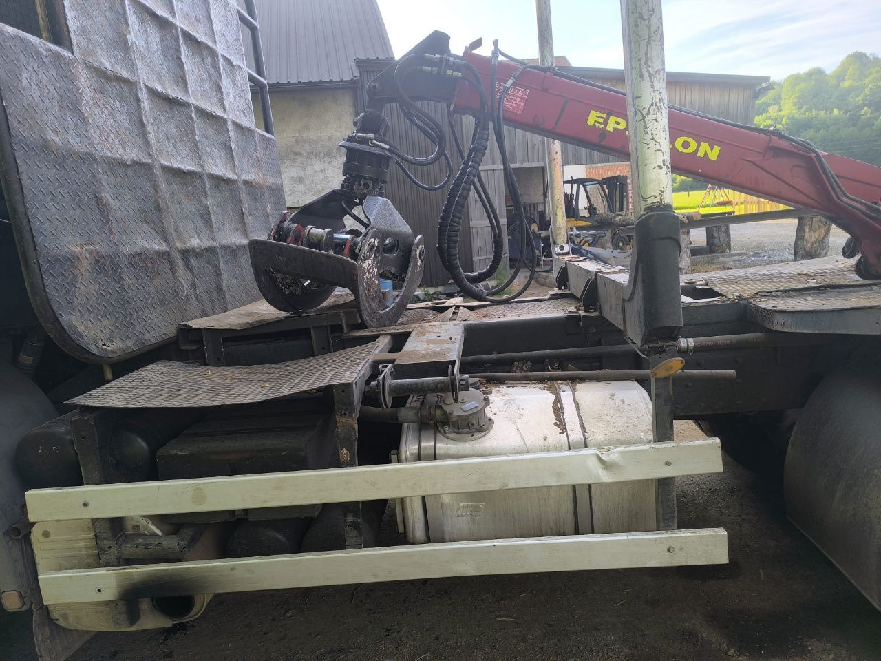 شاحنة قطع الأشجار MAN 33.464 6x4 forest truck - Complete Spring - Epsilon E128 + scissors: صور 7