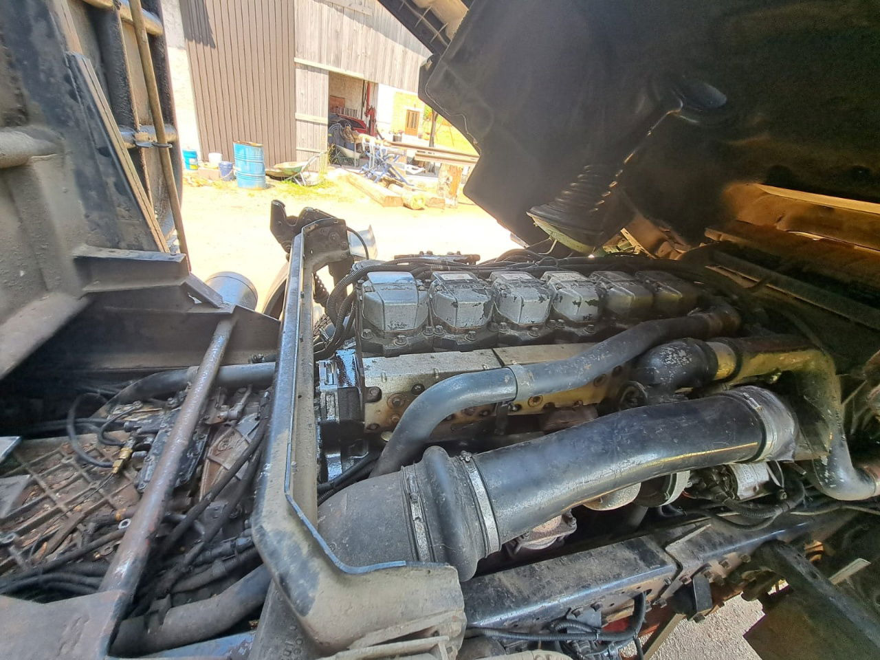 شاحنة قطع الأشجار MAN 33.464 6x4 forest truck - Complete Spring - Epsilon E128 + scissors: صور 18