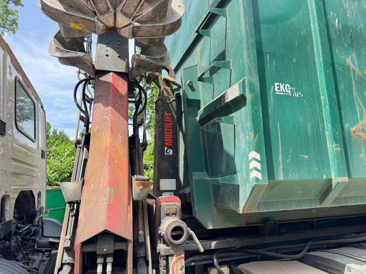 Scania P 410 6x2 penz crane 12Z + abroll multilift + scissors - steering axle - شاحنات الحاويات / جسم علوي قابل للتغيير شاحنة: صور 3 Scania P 410 6x2 penz crane 12Z + abroll multilift + scissors - steering axle - شاحنات الحاويات / جسم علوي قابل للتغيير شاحنة: صور 3