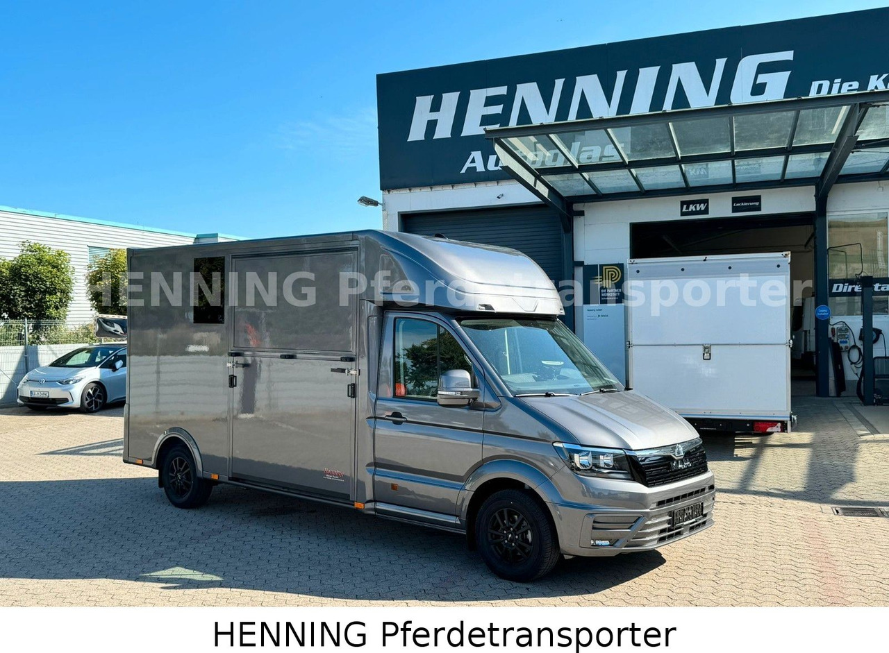 MAN TGE 3 - Sitzer *KLIMA PFERDEABTEIL* - شاحنة نقل المواشي شاحنة: صور 1 MAN TGE 3 - Sitzer *KLIMA PFERDEABTEIL* - شاحنة نقل المواشي شاحنة: صور 1