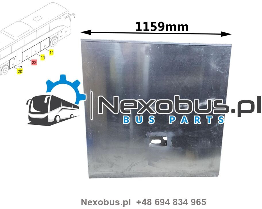 Klapa boczna bagażnika Mercedes Tourismo prawa szerokość 1159 mm - درابزين - حافلة: صور 1 Klapa boczna bagażnika Mercedes Tourismo prawa szerokość 1159 mm - درابزين - حافلة: صور 1