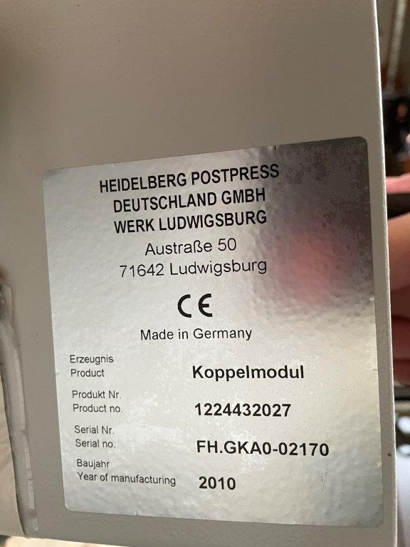 Heidelberg Stahlfolder MCT-DCT 2000 coupling module - آلة الطي: صور 2 Heidelberg Stahlfolder MCT-DCT 2000 coupling module - آلة الطي: صور 2