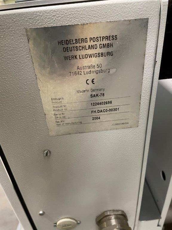 Heidelberg Steel Folder Shed Delivery SAK 78 - آلة الطي: صور 4 Heidelberg Steel Folder Shed Delivery SAK 78 - آلة الطي: صور 4
