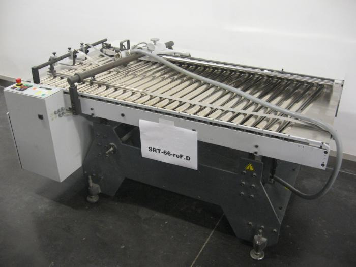 Heidelberg steel mobile, height-adjustable SRT 66 F-re-D inclined roller table (finishing station) - آلة الطي: صور 1 Heidelberg steel mobile, height-adjustable SRT 66 F-re-D inclined roller table (finishing station) - آلة الطي: صور 1