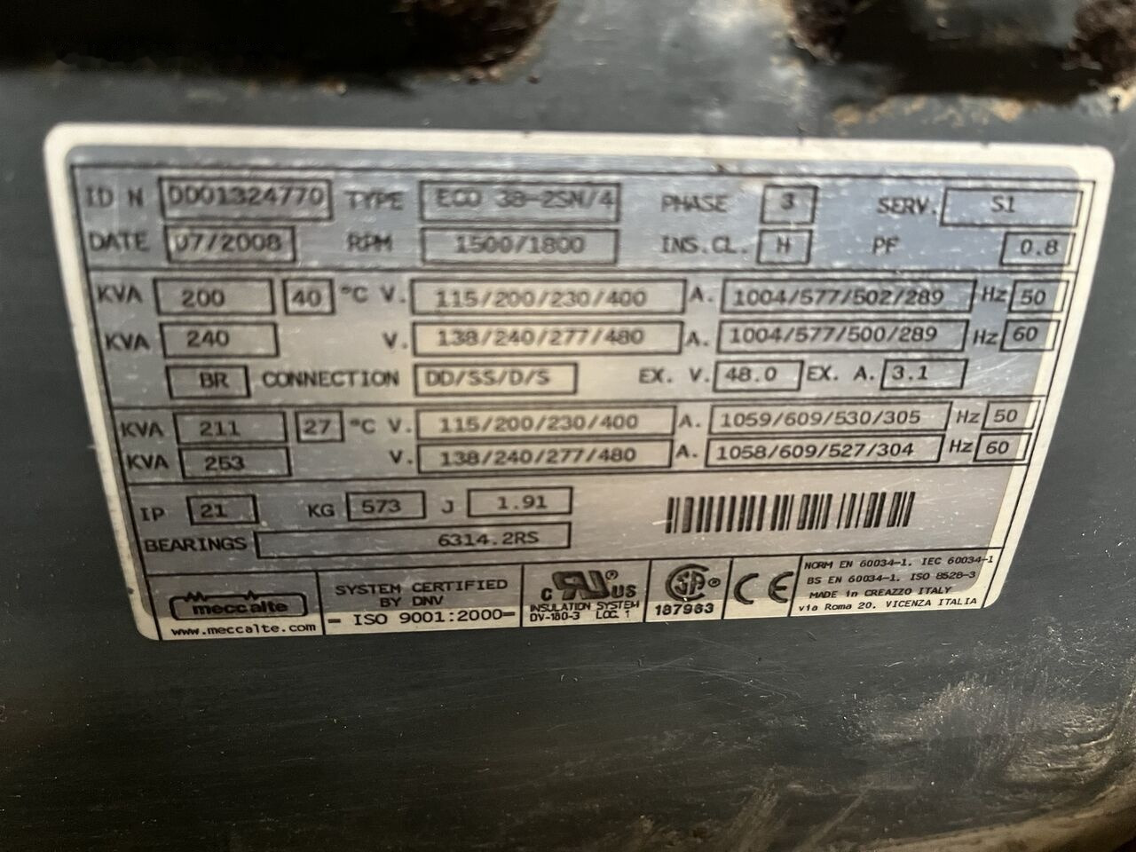 مجموعة المولدات IVECO 240 kVa 8361 SRI: صور 6
