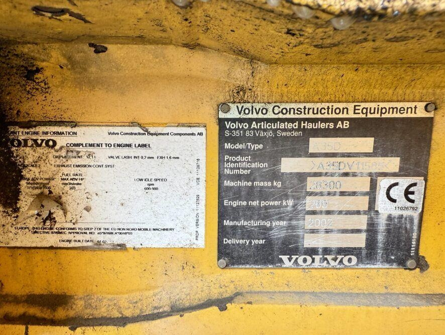 شاحنة مفصلية Volvo A35D: صور 8