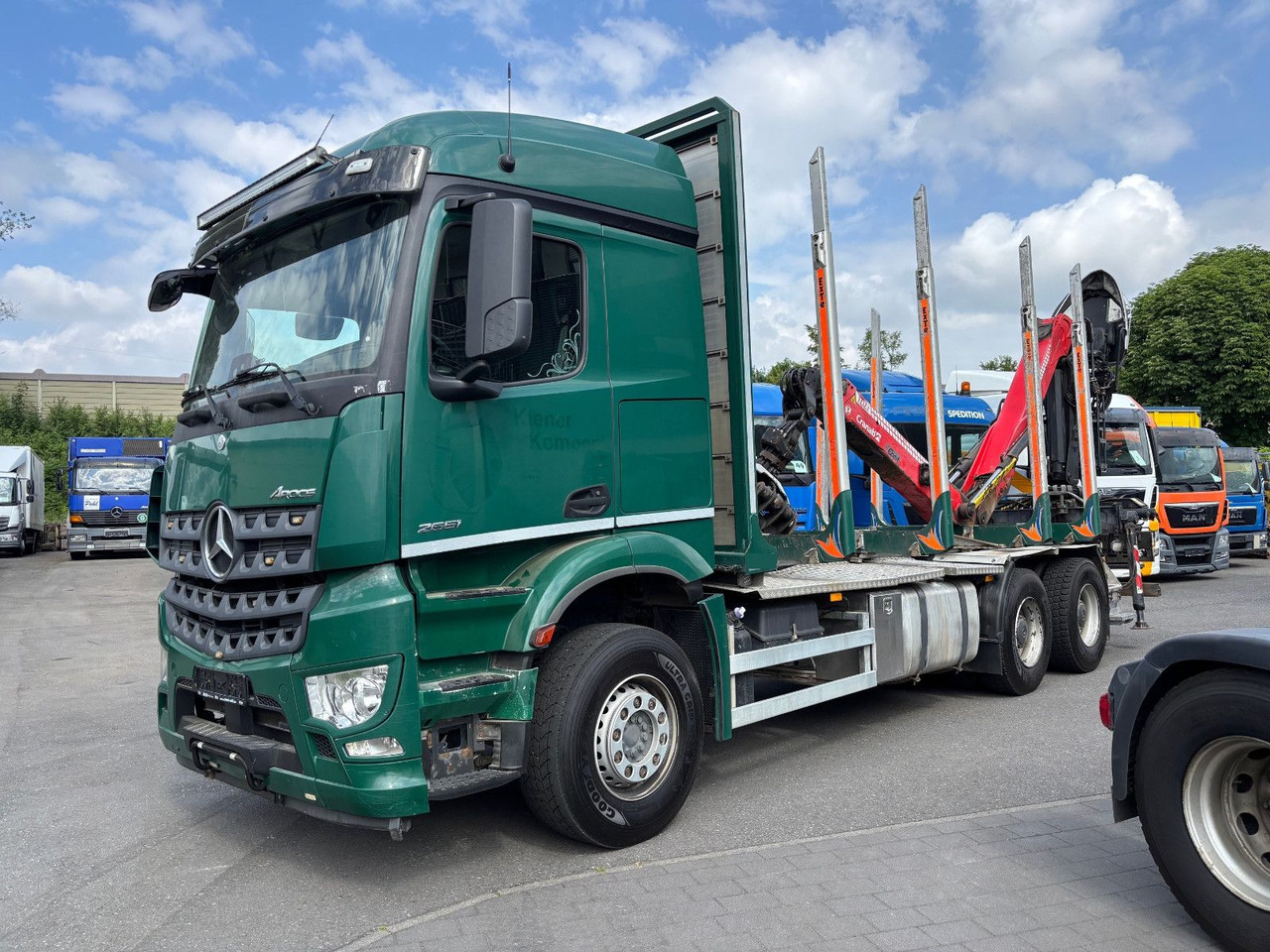Mercedes-Benz Arocs 6x4/Kran Cranab TZ 12.2 - شاحنة قطع الأشجار, شاحنة كرين: صور 1 Mercedes-Benz Arocs 6x4/Kran Cranab TZ 12.2 - شاحنة قطع الأشجار, شاحنة كرين: صور 1